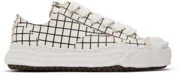 Miharayasuhiro White & Black Hank Low Sneakers (A08FW721)