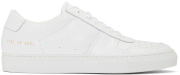 Common Projects White BBall Low Sneakers (ARTICLE 2155)