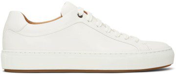 Boss White Low-Profile Sneakers (50472128)