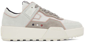 Moncler White Promyx Space Low-Top Sneakers (H109B4M00130M1784)