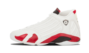 Jordan 14 Retro Candy Cane (2006) White / Black-varsity Red (311832-101)