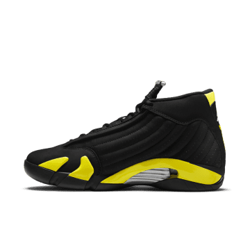 Jordan 14 Retro Thunder Black / Vibrant Yellow-white (487471-070)