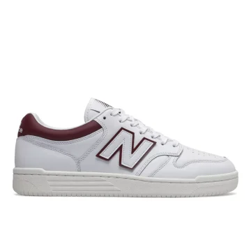 New Balance BB480 LDB White / Burgundy (BB480LDB)