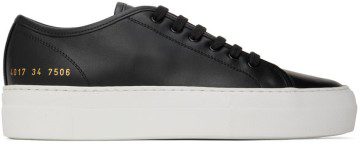 Common Projects Black Tournament Low Super Sneakers (4017)