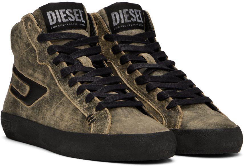 Diesel Taupe Leroji Mid X Sneakers (Y02970P4792)
