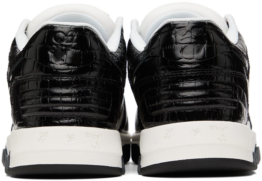 Off-White White & Black Croc ‘Out Of Office’ Sneakers (OWIA259F22LEA0030110)