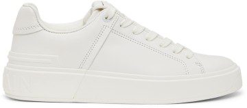 Balmain White B-Court Sneakers (VN1C580LSCL)