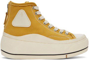 R13 Yellow Kurt High-Top Sneakers (R13S5029-S025A)