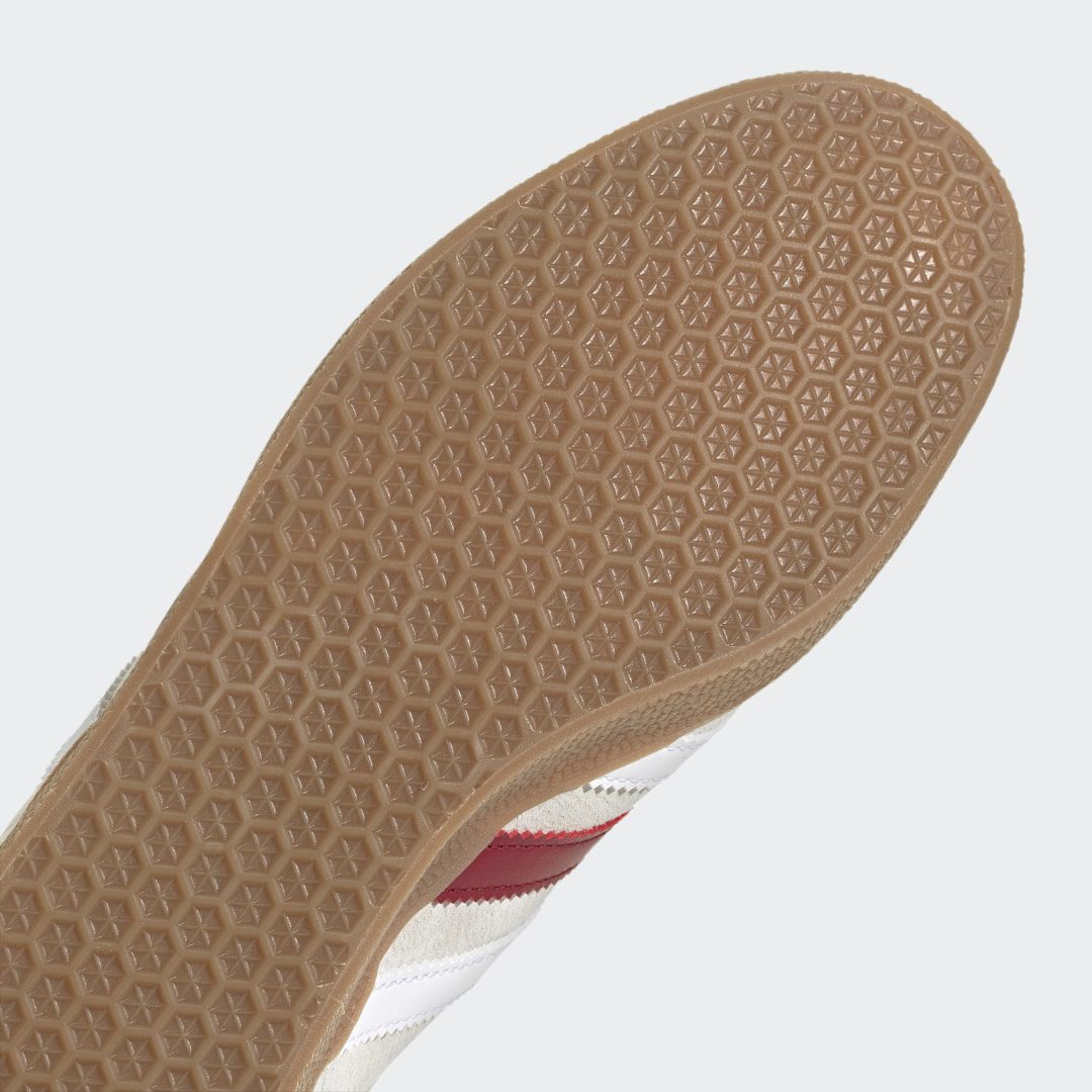 adidas Gazelle Aluminium / Cloud White / Collegiate Burgundy (IG0672)