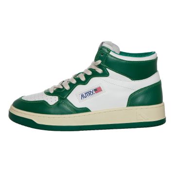 Autry Medalist Mid White / Green (AUMMWB03)