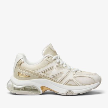 Michael Kors MK Kit Extreme Metallic Leather and Mesh Trainer – Pl Gld Multi (43S3KIFS7D-8236)