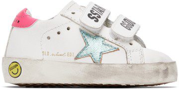 Golden Goose Baby Off-White Old School Sneakers (GJF00111.F003307.11218)