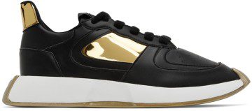 Giuseppe Zanotti Black & Gold Ferox Sneakers (RM20033-91682)