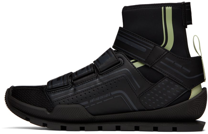 Diesel Black Pendhio Sock Sneakers (Y02900P4624)