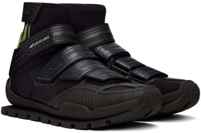 Diesel Black Pendhio Sock Sneakers (Y02900P4624)