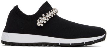 Jimmy Choo Black Verona Low-Top Sneakers (VERONA CWK)
