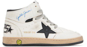 Golden Goose Kids White Sky Star Sneakers (GYF00230.F003325.10283)