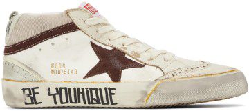 Golden Goose Off-White Mid Star Sneakers (GMF00123.F003304.11217)