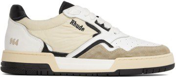 Rhude SSENSE Exclusive White & Black Racing Sneakers (TBC*)