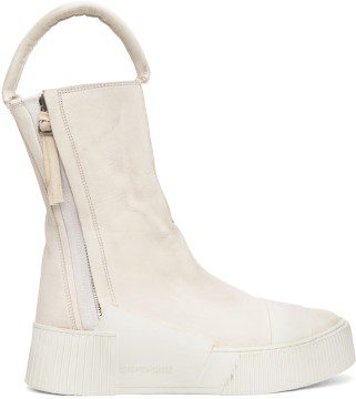 Boris Bidjan Saberi White Bamba 4 Sneakers (339-BAMBA 4)