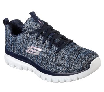 Skechers Graceful – Twisted Fortune – Marine / Blauw (12614-NVBL)
