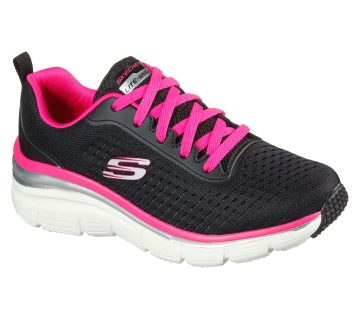 Skechers Fashion Fit – Make Moves – Zwart / Heet Roze (149277-BKHP)