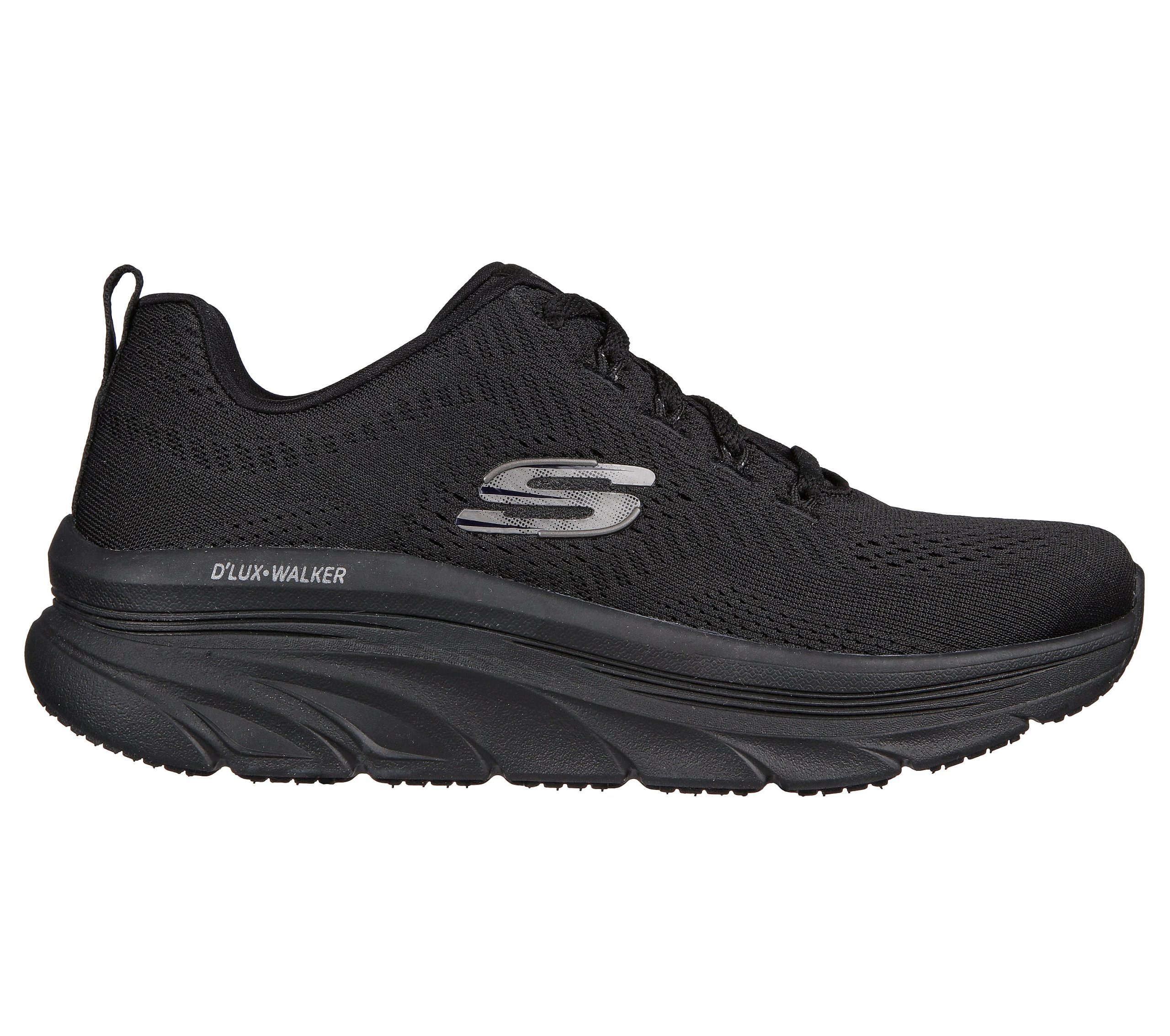 Skechers Relaxed Fit: D’Lux Walker – Fresh Finesse – Zwart (149368-BBK)