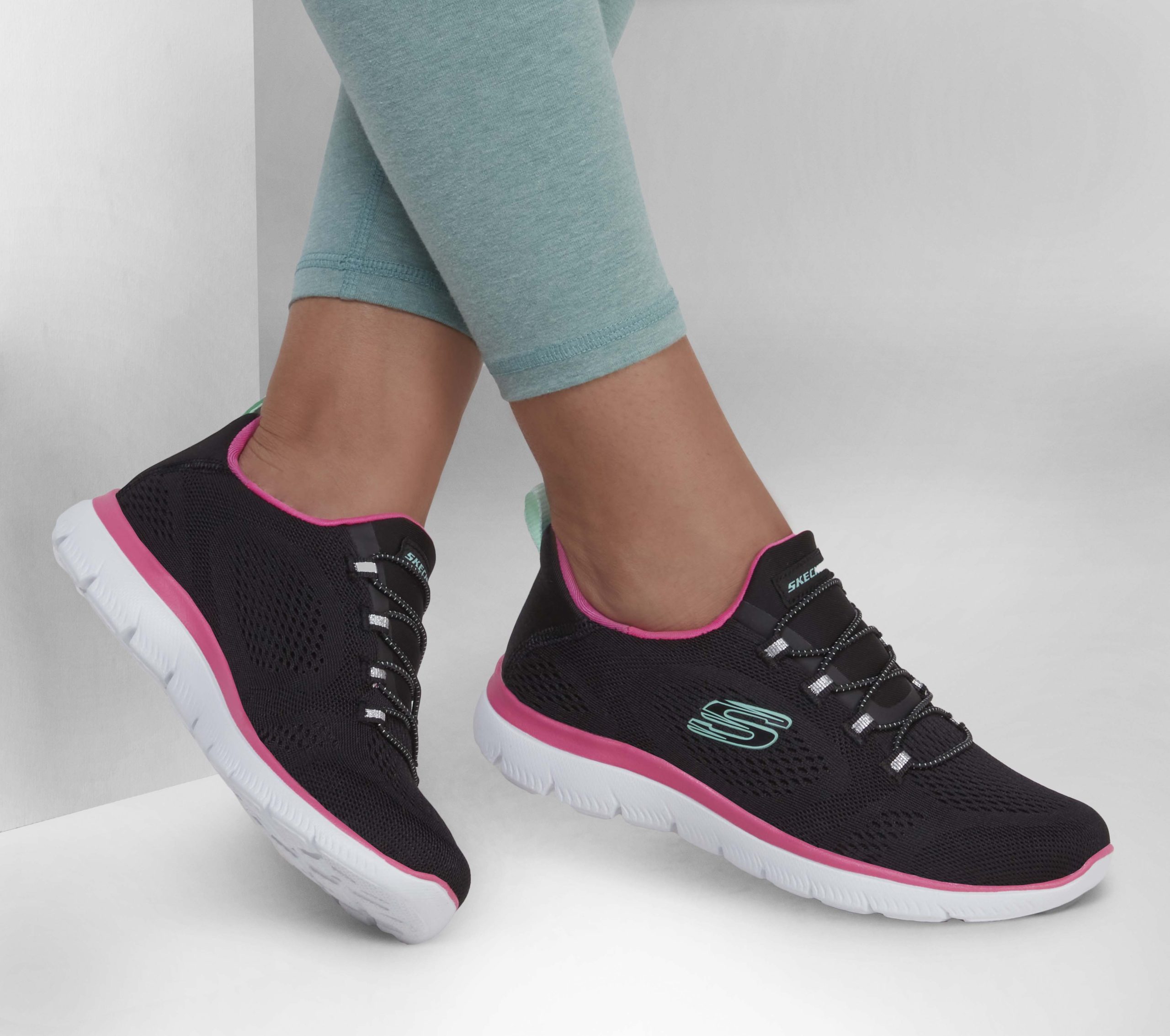 Sketcher Zapatos Skechers Mujer Sin Cordones 4x4 Zapatos Skechers