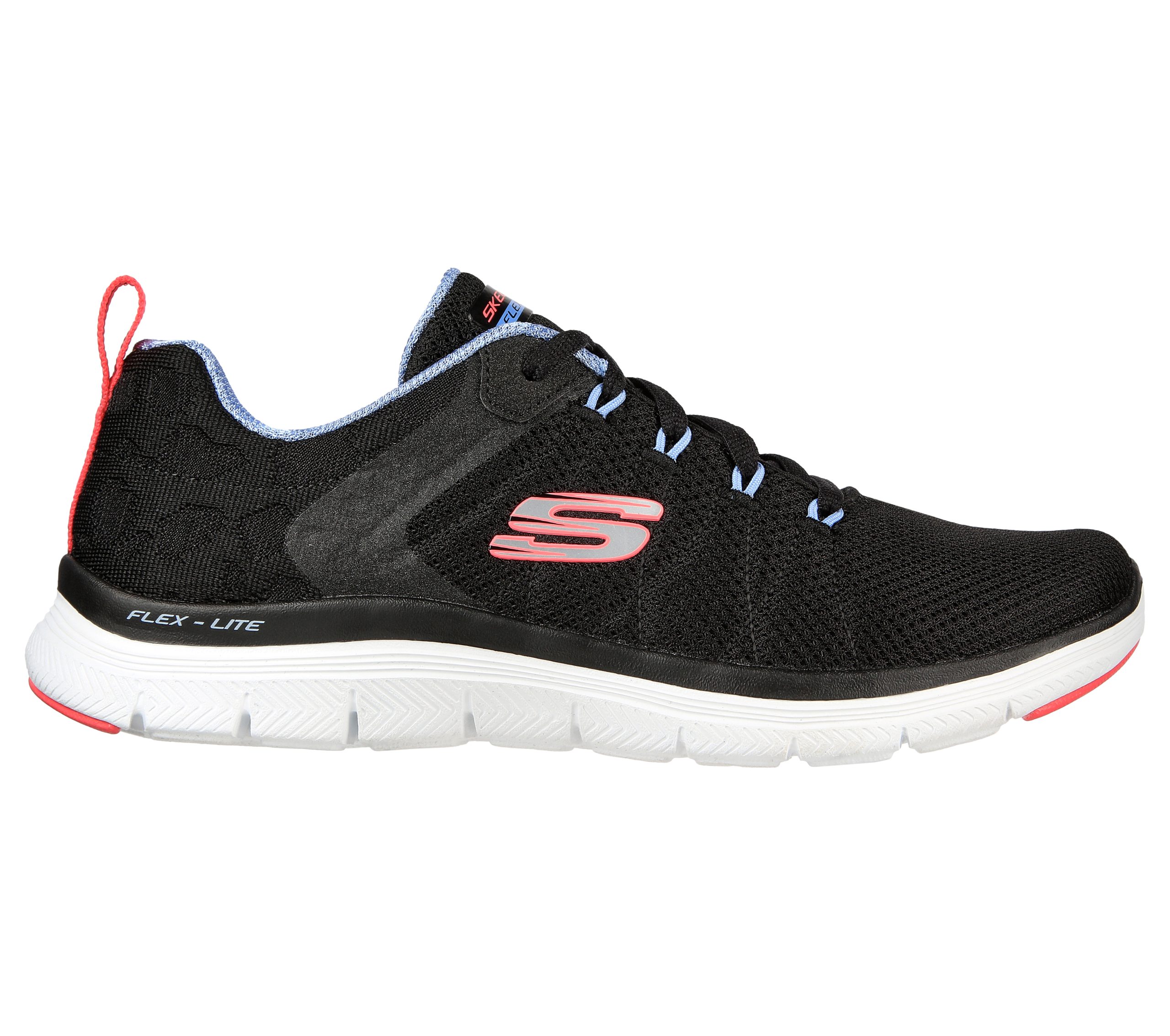 Skechers Flex Appeal 4.0 – Elegant Ways – Zwart / Multi (149580-BKMT)