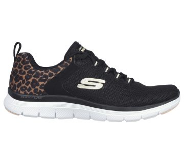 Skechers Flex Advantage 4.0 – Wild Ballad – Zwart / Luipaard (149582-BKLD)