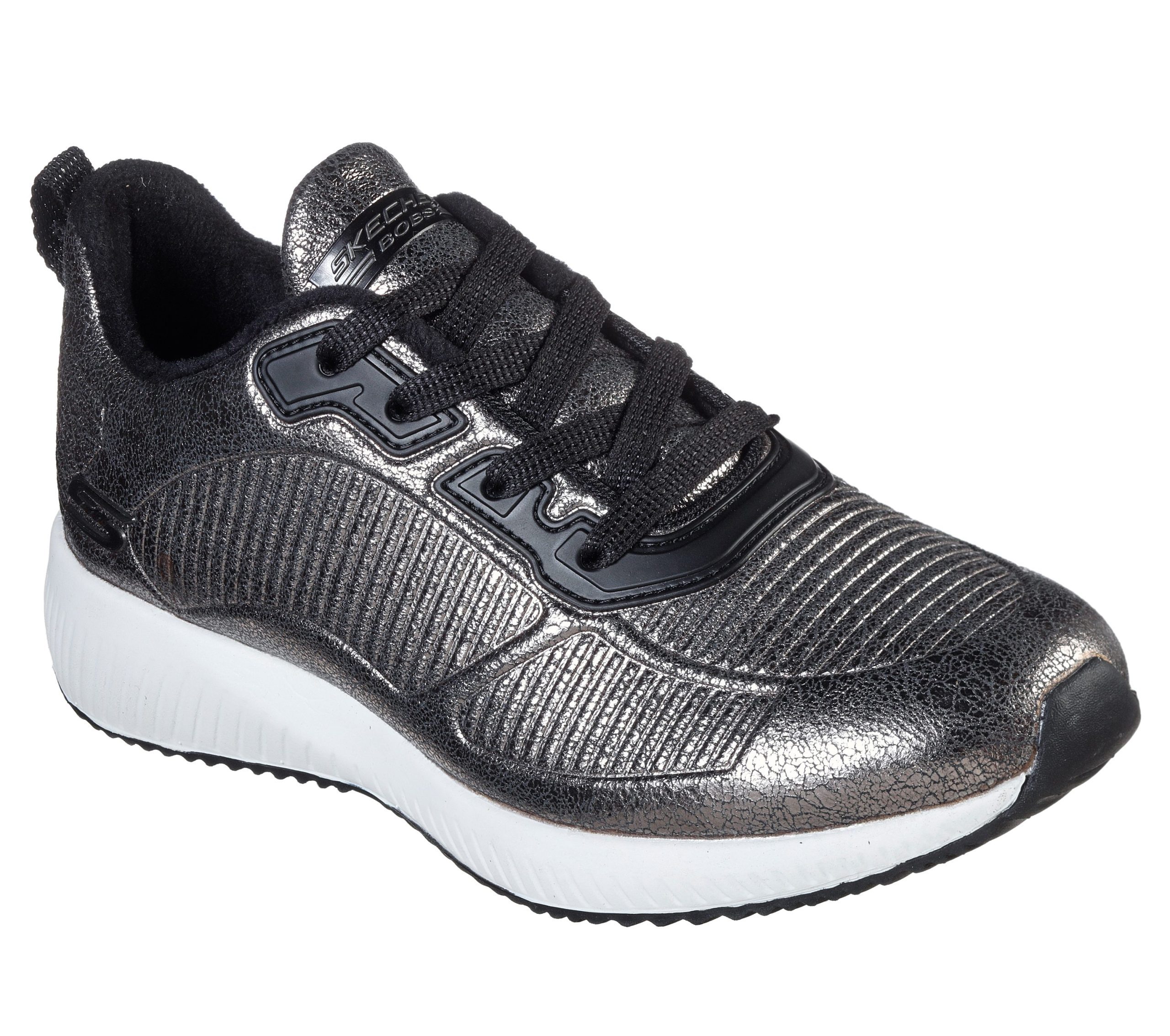 Skechers BOBS Sport Squad – Sparkle Life – Pewter (33155-PEW)