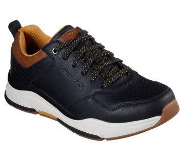 Skechers Relaxed Fit: Benago – Treno – Zwart (66204-BLK)