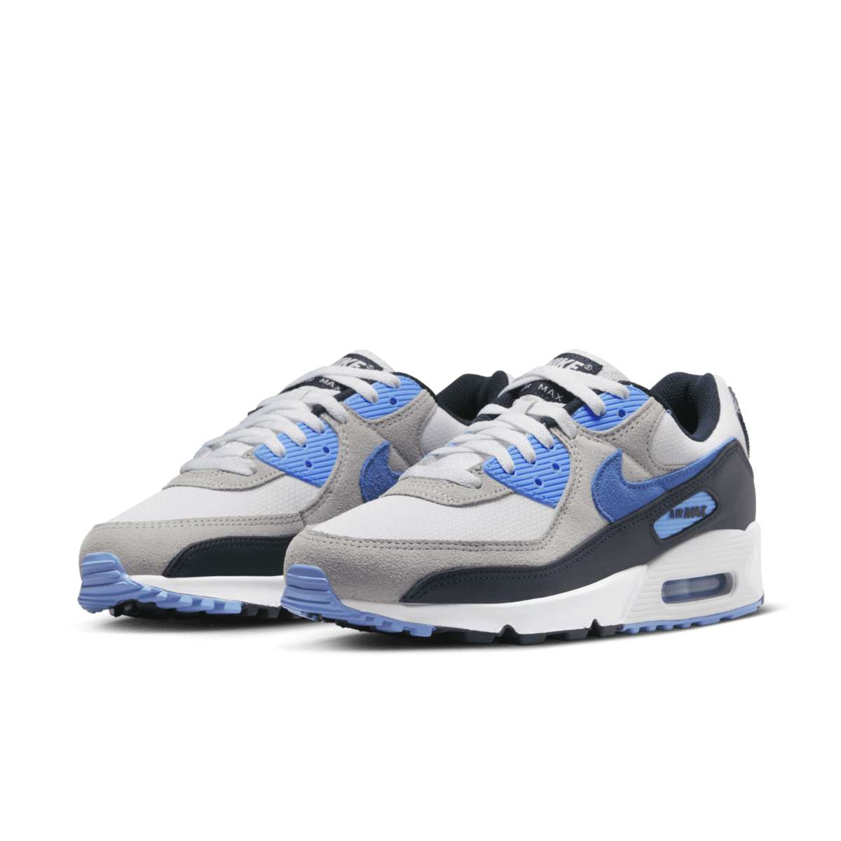 Nike Air Max 90 White University Blue (2022) White / University Blue-pure Platinum (DQ4071-101)