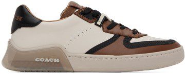 Coach 1941 Beige & Brown Citysole Court Sneakers (C1257 DRY)