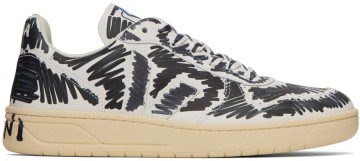 Marni Black & White Veja Edition V-10 Sneakers (VXMS-3067A V1020)