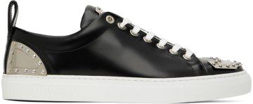 Moschino Black Leather Sneakers (MB15312G1F GB0)
