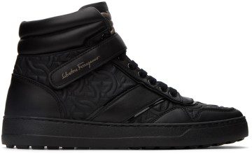 Salvatore Ferragamo Black Noe Sneakers (754083 020856001)