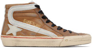 Golden Goose Brown Slide Sneakers (GWF00115.F003234.55440)