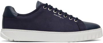 Salvatore Ferragamo Indigo Cube Sneakers (686300 02A888008)