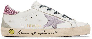 Golden Goose Kids White Super Star Sneakers (GYF00102.F003317.11224)