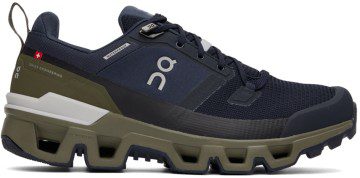 On Navy Waterproof Cloudwander Sneakers (73.98604)