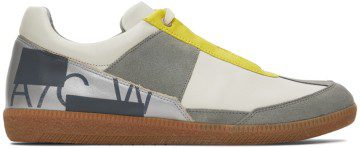 A-COLD-WALL* Off-White & Silver Shard Track Sneakers (ACWUF047)