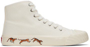 Kenzo Off-White Kenzo Paris School High-Top Sneakers (FC65SN020F50)