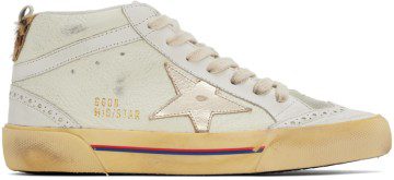 Golden Goose Off-White Mid Star Sneakers (GWF00122.F003221.15375)