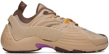 Lanvin Tan Flash-X Sneakers (FM-SKIK00-MEFR-A22)