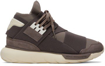 Y-3 Taupe Qasa High Sneakers (HQ3735)