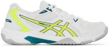 Asics White & Yellow Gel-Rocket 10 Sneakers (1072A056.109)
