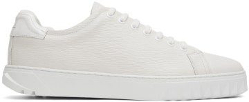 Salvatore Ferragamo Off-White Cube Sneakers (749555 02A888079)