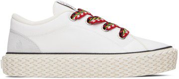 Lanvin White Curbies Sneakers (FM-SKIK01-CANV-E22)