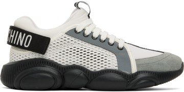 Moschino White Teddy Sneakers (MB15133G1F GJ1)